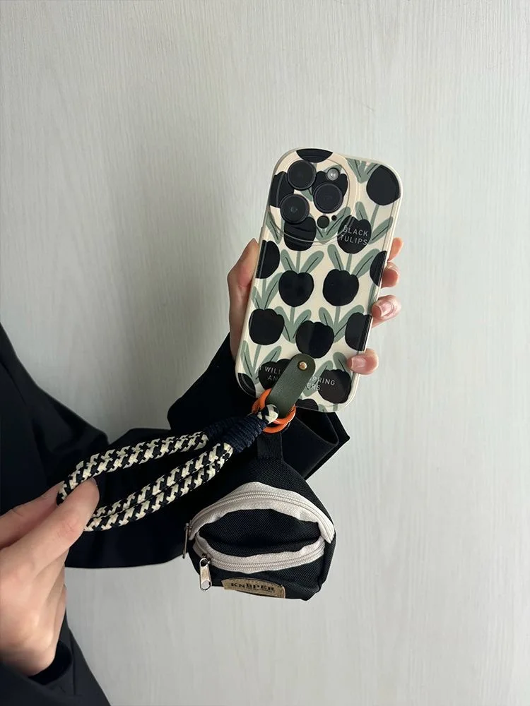 Корпус iPhone 15 Pro Модный секс Девушки Легко принять наклонный кросс - рюкзак 12 14 13 Max