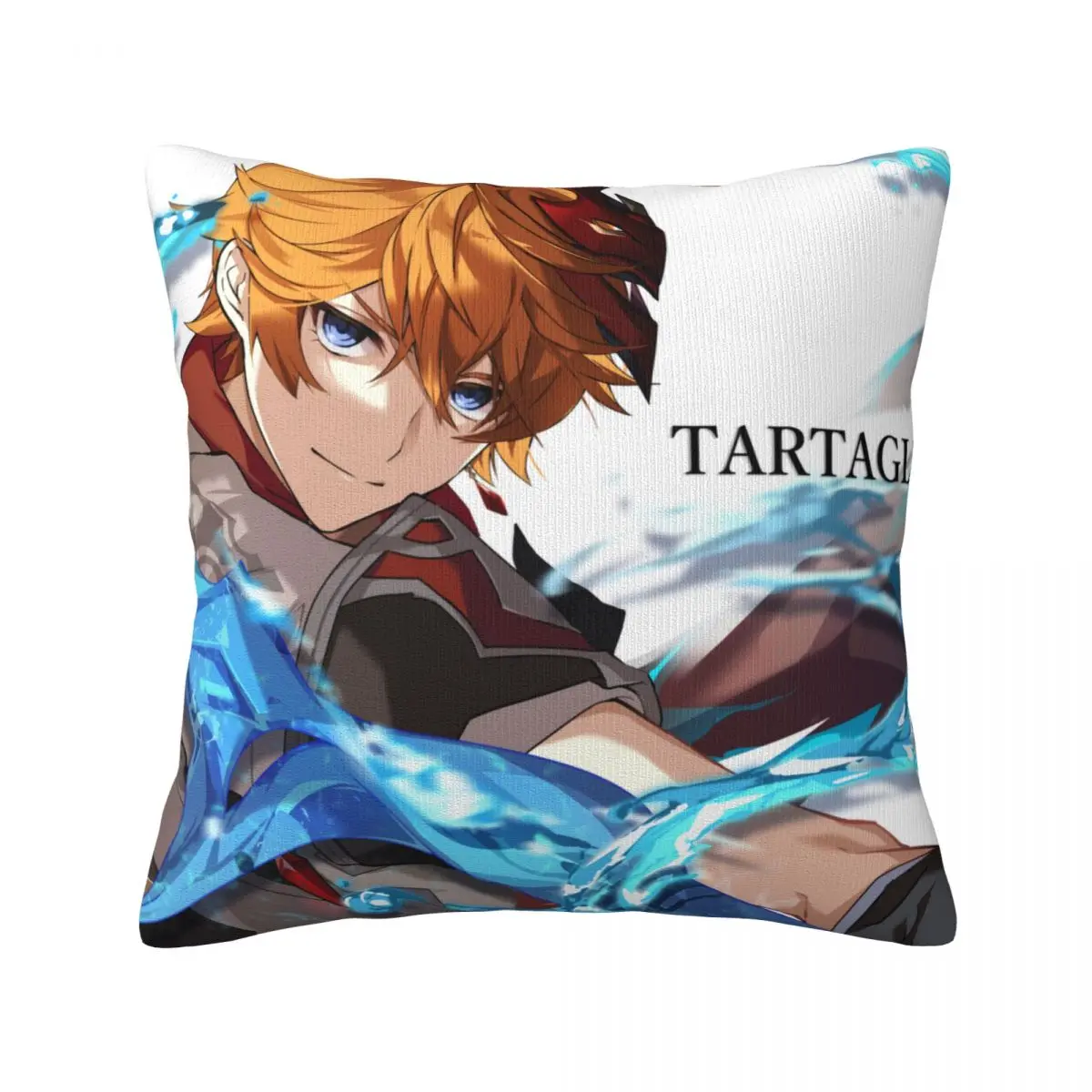 

Genshin Impact Tartaglia Pillow Case Water Control Polyester Hugging Pillowcase Zipper Summer Luxury Cover