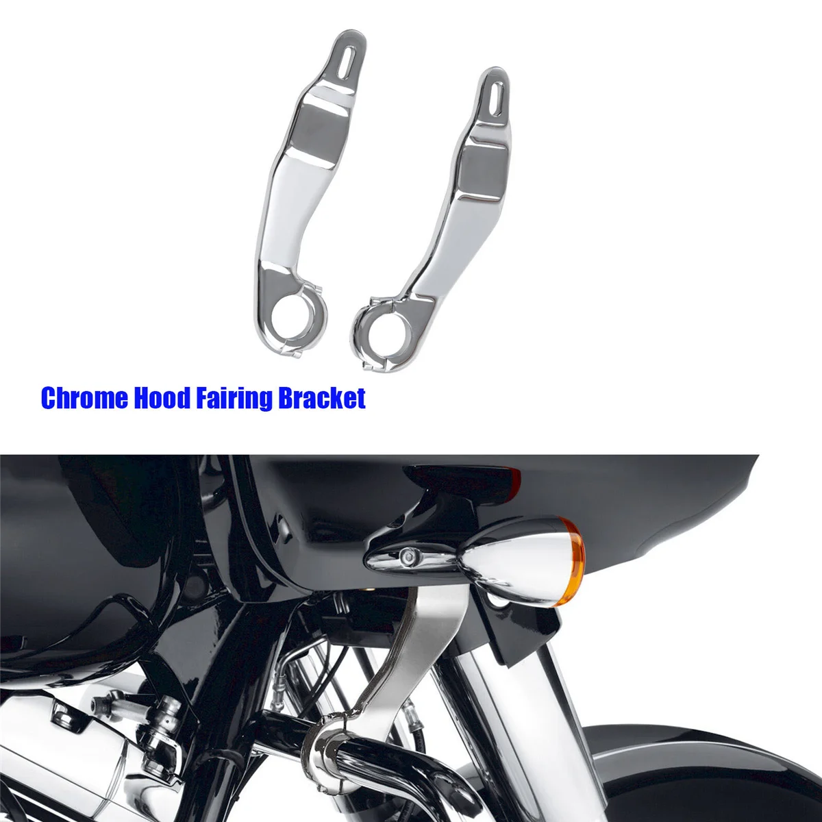 

1Pair Motorcycle Hood Bracket for Harley Road Glide FLTRU FLTRX FLTRXS FLTRUSE 2015-2023 Fairing Support Mount Kit,A