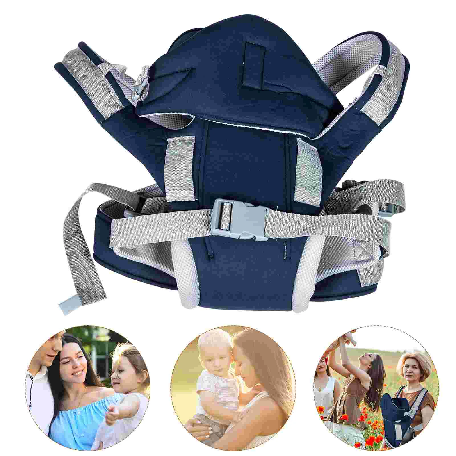 

Breathable Adjustable Baby Backpack Carrier Thickened Wrap Front