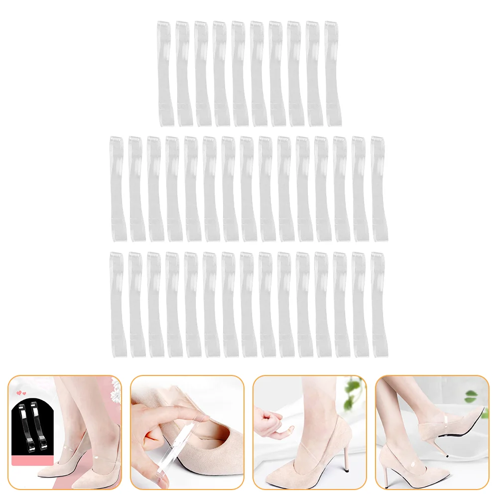 

Anti Drop High Heels Transparent Straps Wear- Resistant Daily Use Shoe Portable Clear Platform