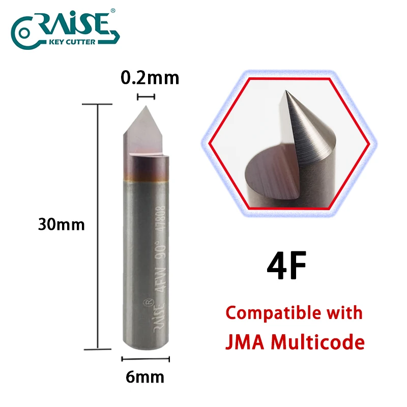 Фреза 4F 90 ° Сменный твердосплавный резак совместимый с многокодовым JMA