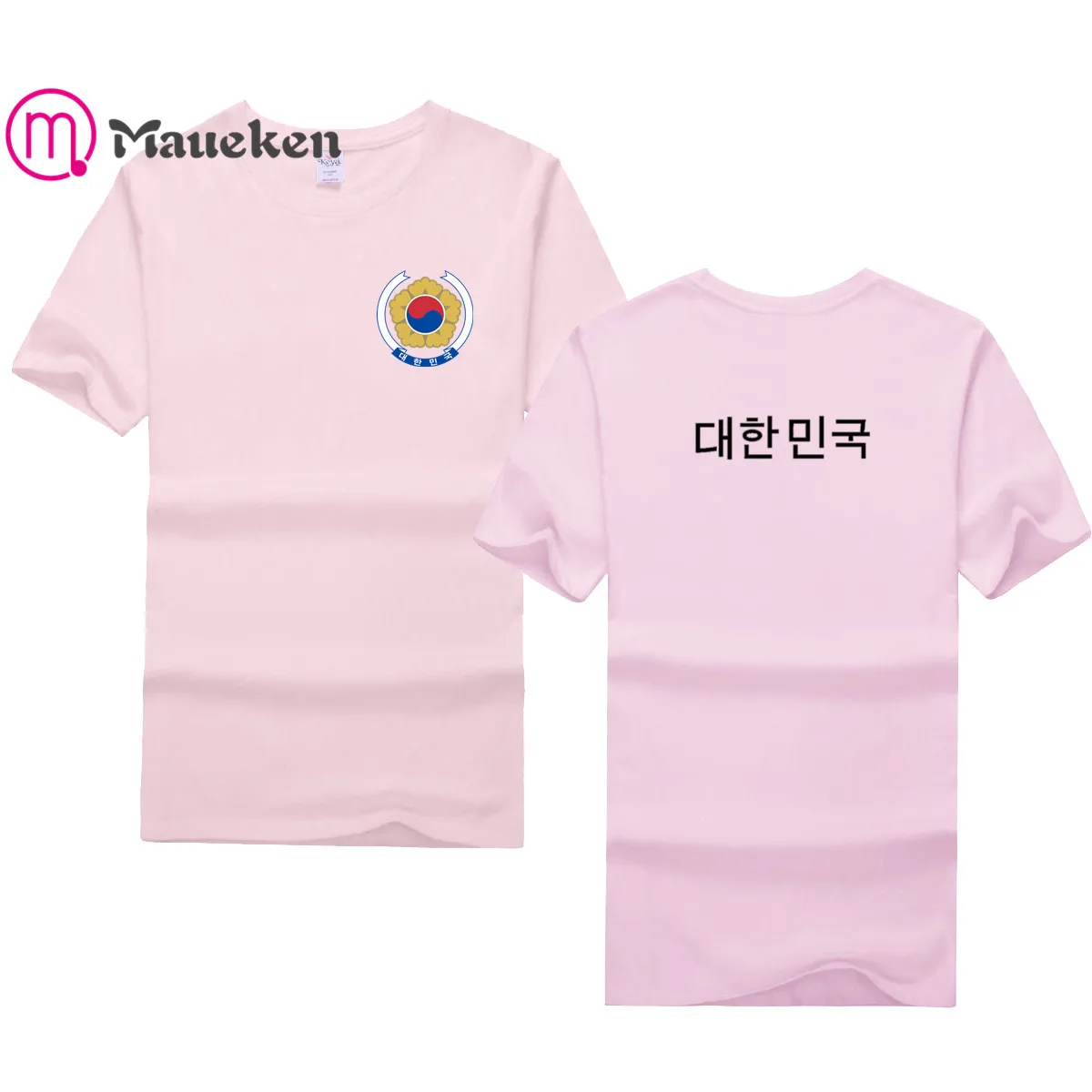 Футболка с национальным гербом Южной Кореи для мужчин и женщин 100% хлопок уличная