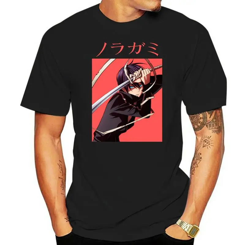 Noragami T Shirt Yato T-Shirt Oversize Man Tee Cute Short Sleeve Print Streetwear Cotton Tshirt