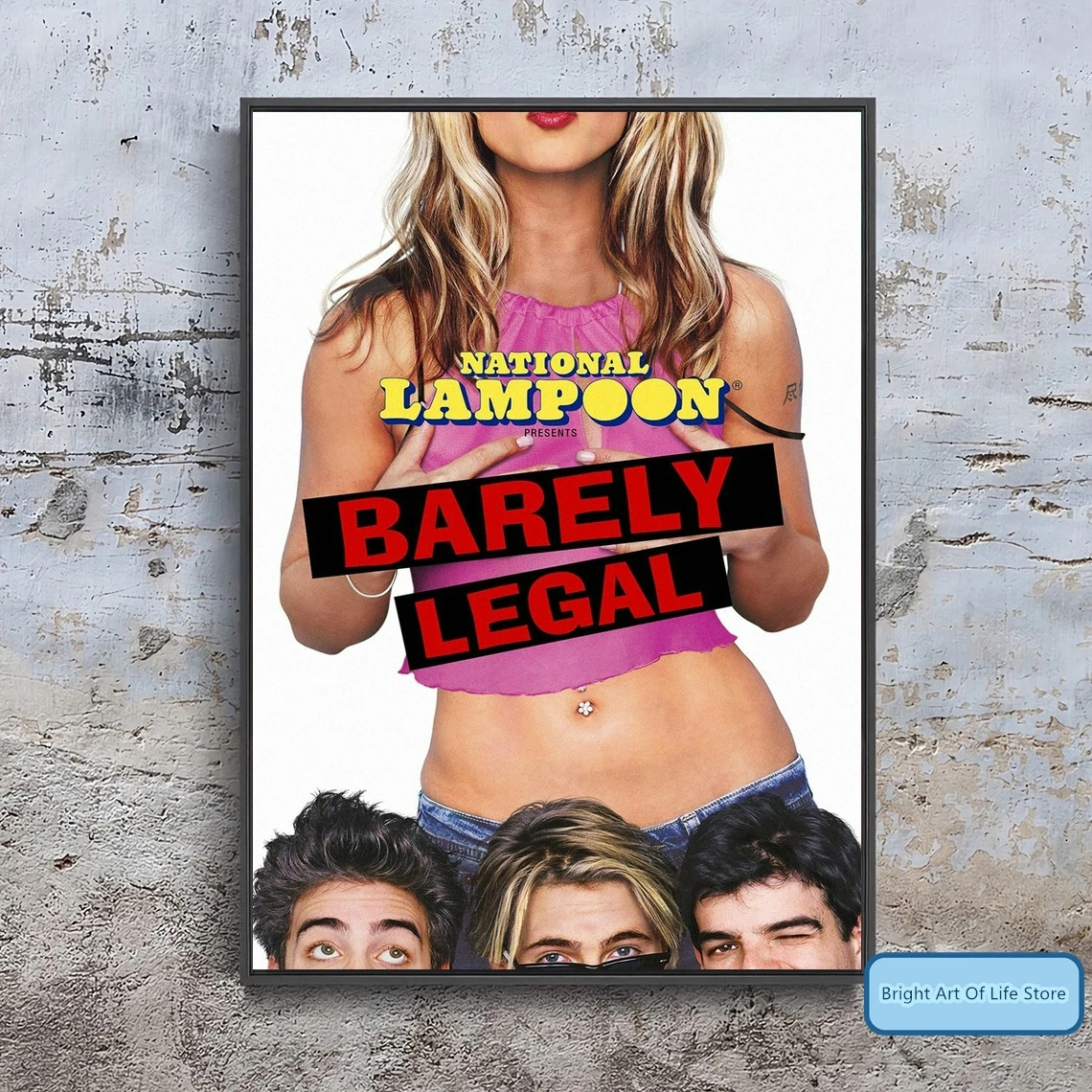 

Barely Legal (2005) Movie Poster Cover Photo Canvas Print Wall Art Home Decor (Unframed)