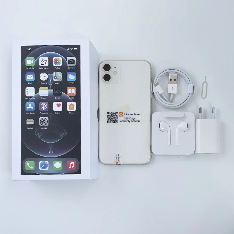 Разблокированный смартфон Apple iPhone 11 128 ГБ/64 ГБ iOS A13 с распознаванием лица камера 12