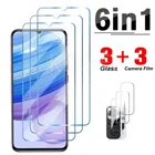 Защитное стекло 6 в 1 для Redmi Note 10 9 8 Pro 9S 10S 9T 8T 7, пленка для экрана xiaomi POCO X3 NFC M3 F3 Pro GT, стекло