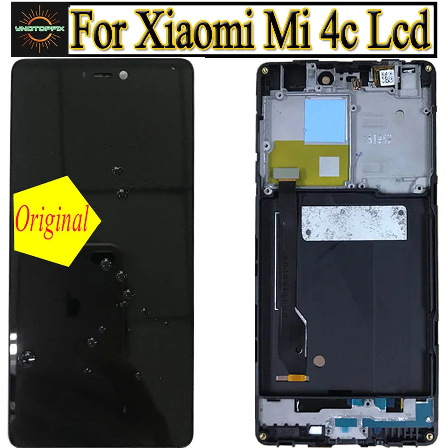 Original for Xiaomi Mi 4c mi4c LCD Display Touch Screen Digitizer mi With Frame 6.21" For xiaomi screen replacement | Мобильные