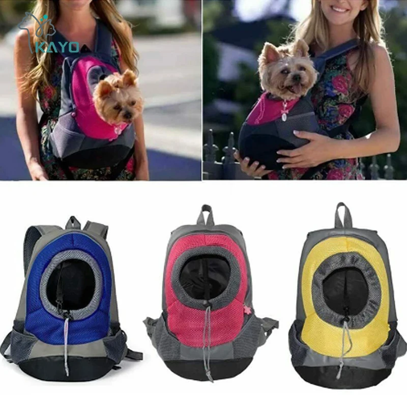 

Pet Dog Doudble Should Bag Carrying Bag Carrier Backpack Puppy Mesh Portable Travel Backpack Pouch For Small Cats and Dogs