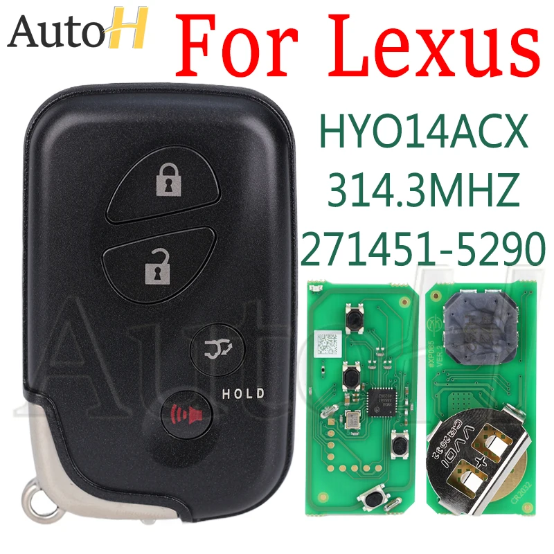 271451 -5290 Автомобильный умный дистанционный ключ для Lexus LX570 RX270 RX300 RX350 RX450 FSK314.3 МГц
