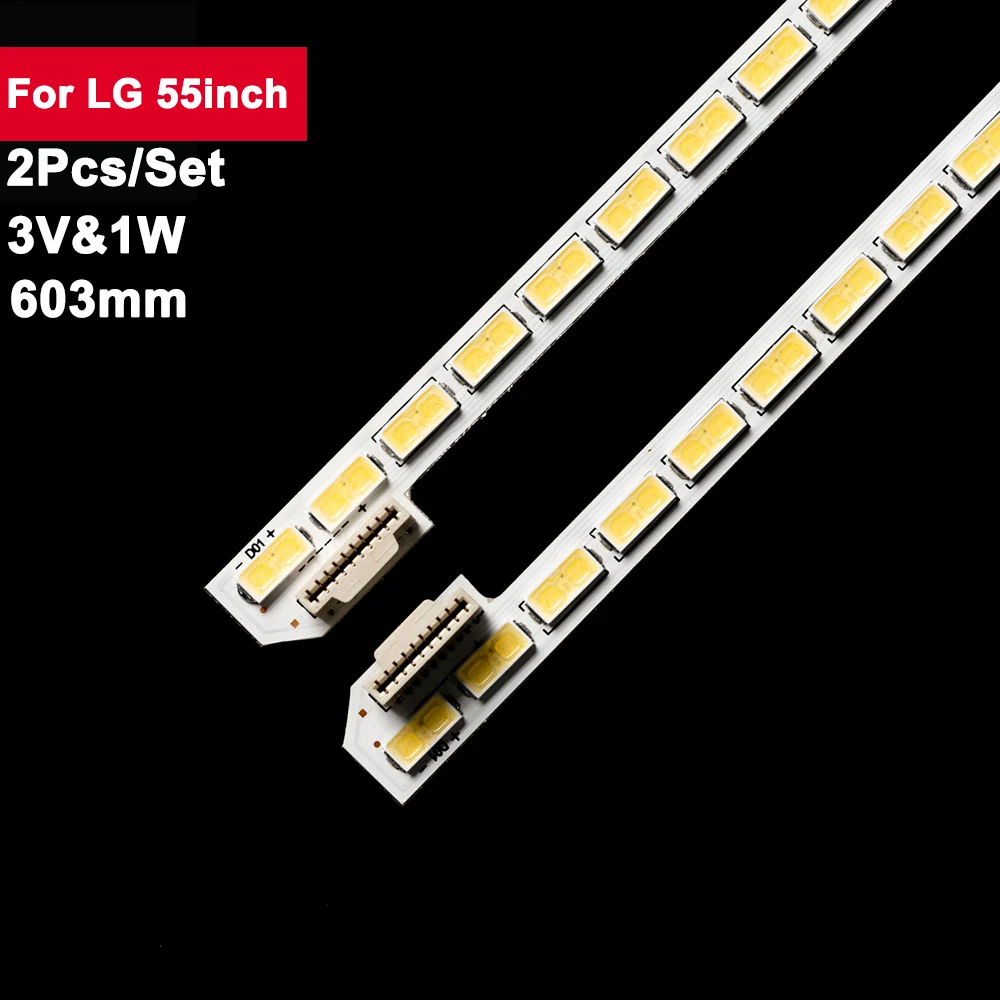 

100% new 2 pcs/set 603 mm 72 lamps for LG 55inch TV repair 55 V14 ART5 TV REV0.3 6916L1724A 2Pcs/Set Tv Bar 55UB8300-CG