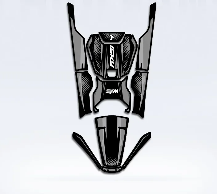 Для SYM HUSKY ADV150 мотоциклетная противоскользящая накладка на топливный бак боковая