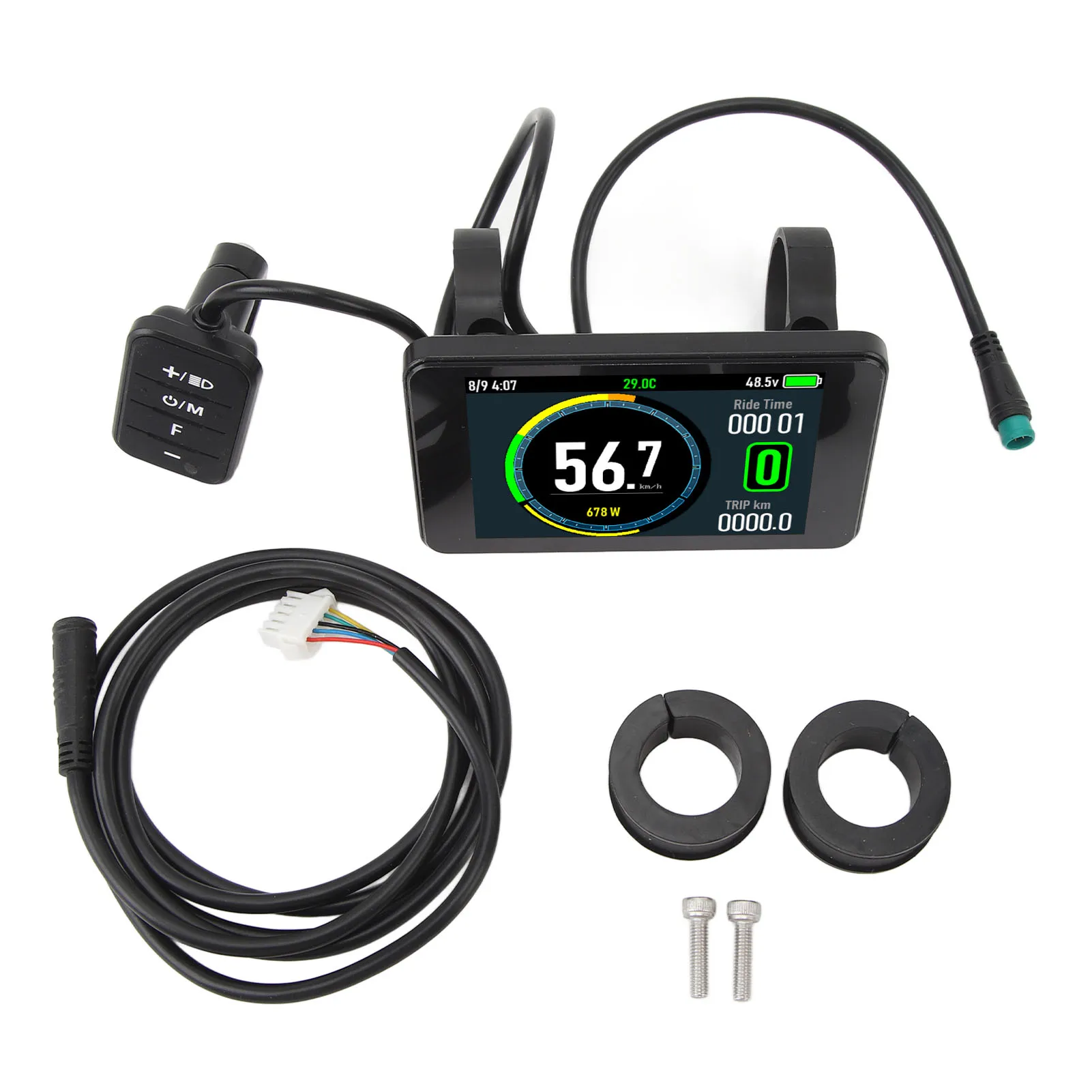 Новый электрический велосипед T8 с цветным дисплеем