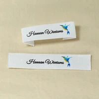 custom sewing labels brand labels flowers cotton ribbon labels handmade labels fr162