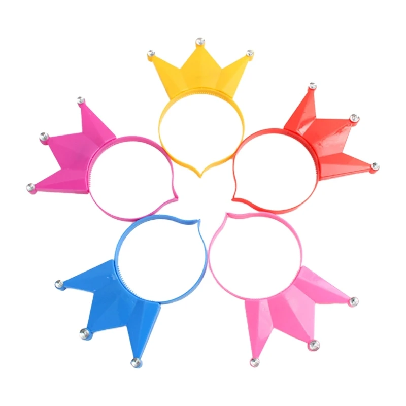 

5pcs LED Crown Glow Headband Flashing Hairbands Women Girls Costume Ornaments