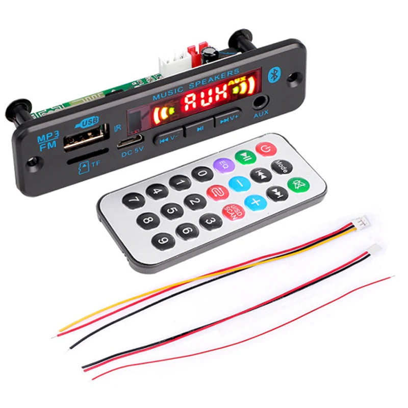 

Wireless Bluetooth Car audio Audio Receiver APE Mp3 Decoder Board Radio board screen bluetooth 5.0 mp3 decoder module DC 12V