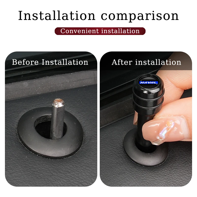 Автомобильная дверная защелка декоративная крышка сплав дверной замок Кнопка