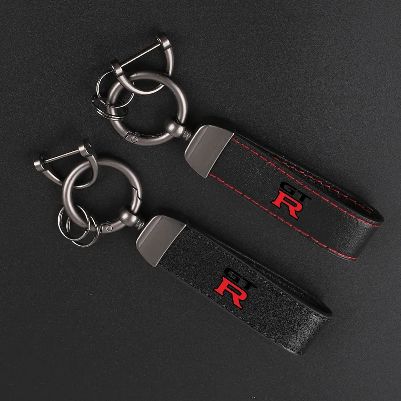 Кожаный брелок для ключей с вращением на градус