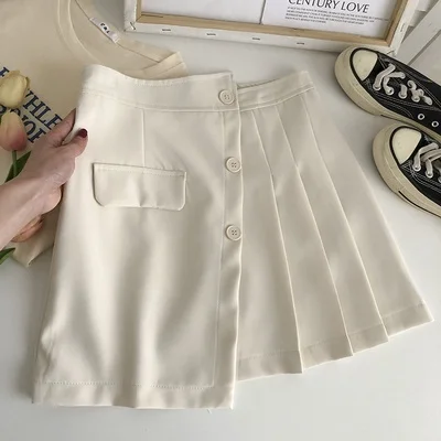 

Женская плиссированная мини-юбка с высокой талией