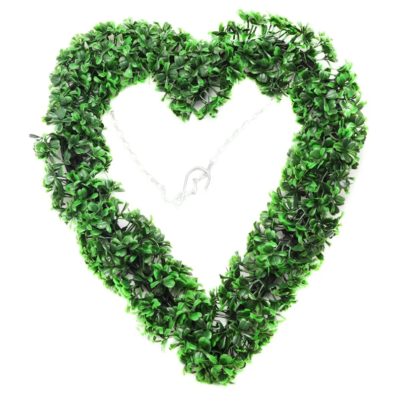 

Садовые товары Topiary Boxwood Heart Topiary Door Hanging Love Heart Home Decor