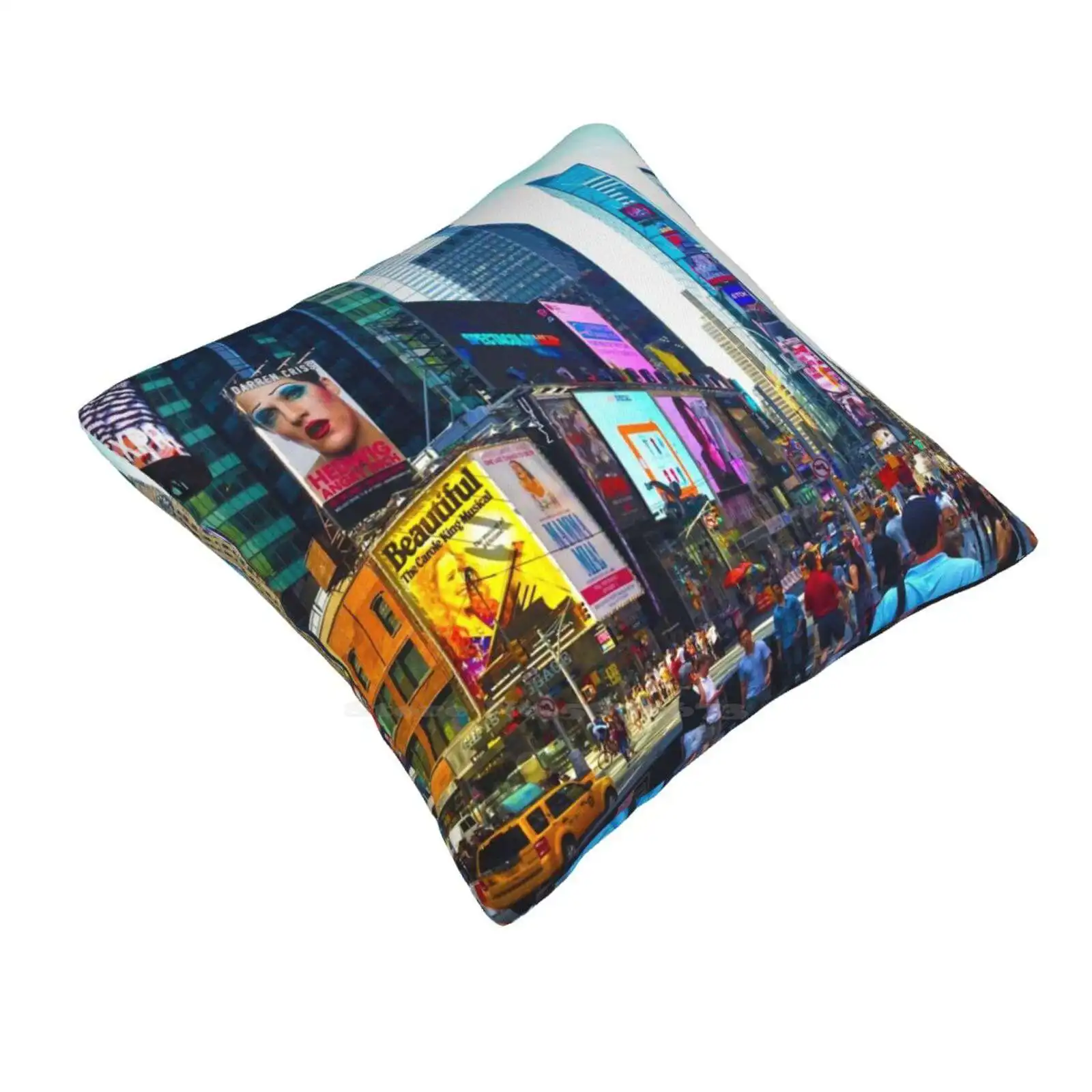 Наволочка для подушки Nyc (три) наволочка обнимания Нью-Йорк Манхэттен Big Times Square