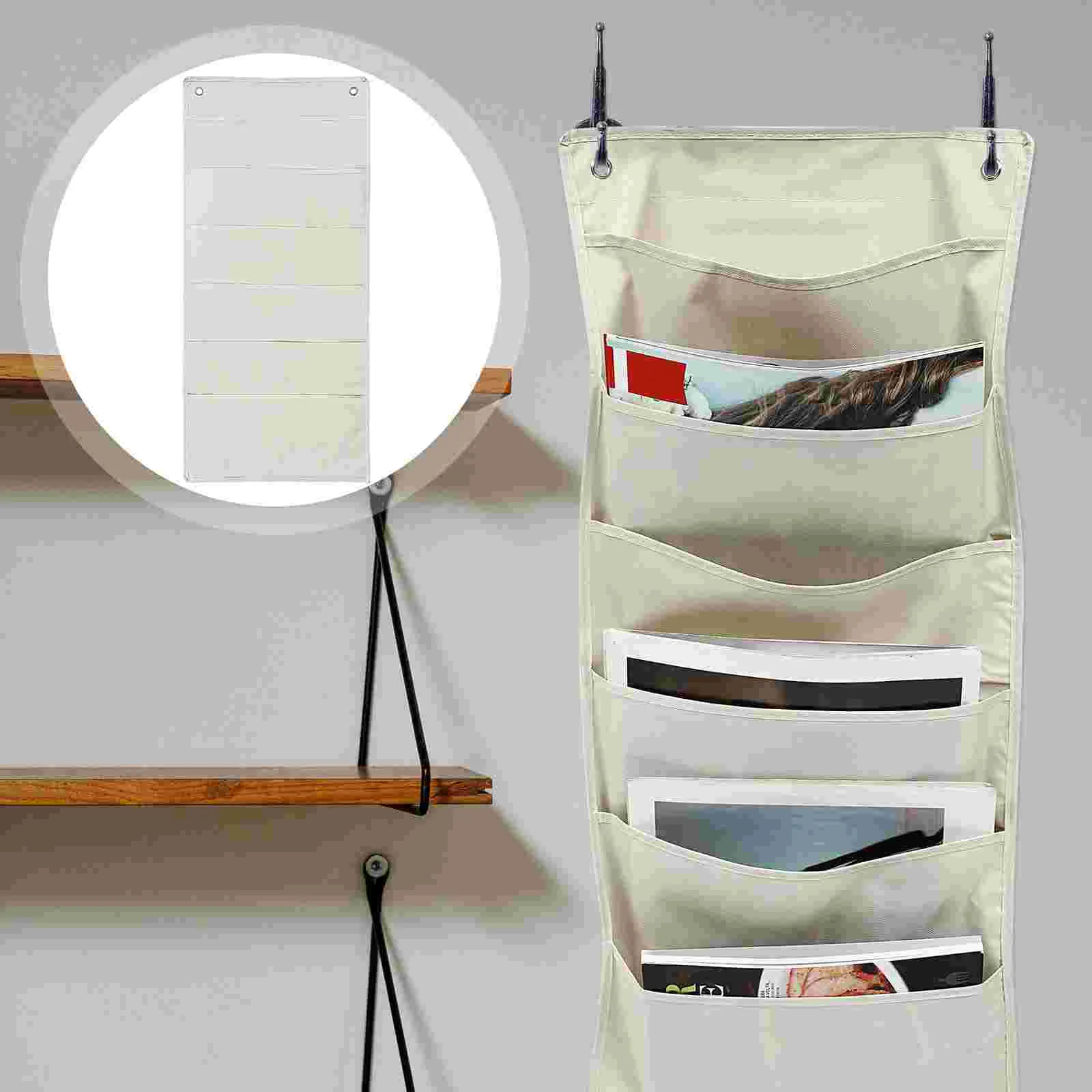 

Wall Hanging File Storage Bag Household Document Container Magazine Storage Holder