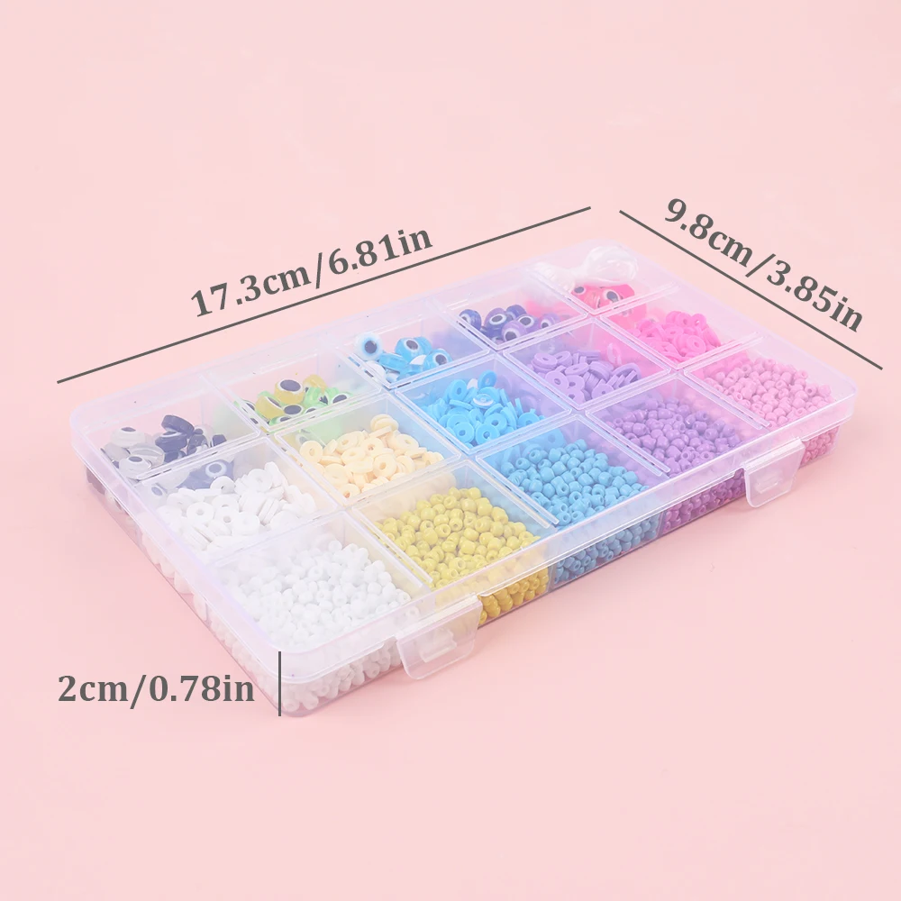 Makersland Набор браслетов из глиняных бусин комплект с дьявольским глазом для