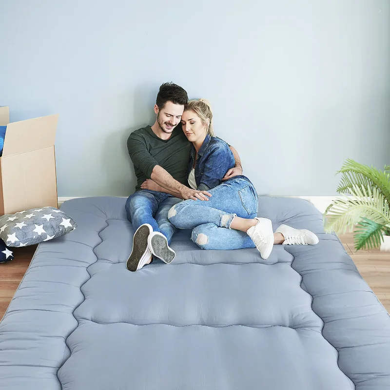 

NeuType Japanese Floor Mattress Futon Mattress Thicken Sleep Mat Grey Mattress Green Mattress Cover