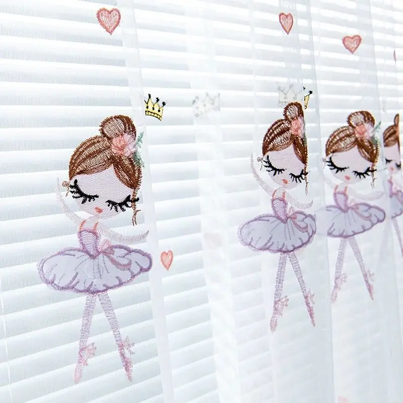 

Шторы WPKIRA из полиэстера и хлопка, детские, просвечивающиеся