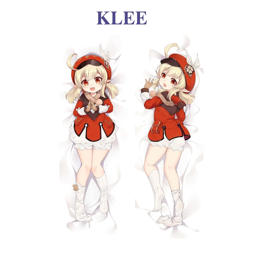 

Dakimakura Genshin Impact Klee Double-sided Print Hugging Body Pillow Case Cushion Cover Gift
