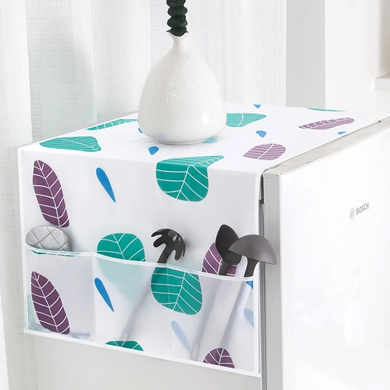 

Пылезащитный чехол для холодильника с цветочным принтом