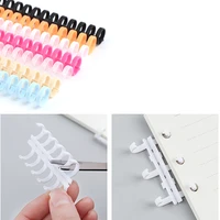 30 hole loose leaf plastic binding ring spring spiral rings for a4 a5 a6 paper easily operated manually loose leaf binding ring