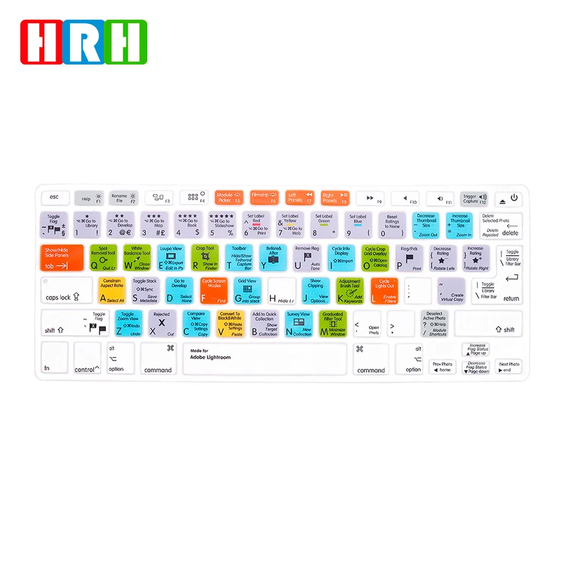 Тонкий силиконовый чехол HRH для клавиатуры защитный Macbook Air 13 ноутбук 2017 2016 2015 2014