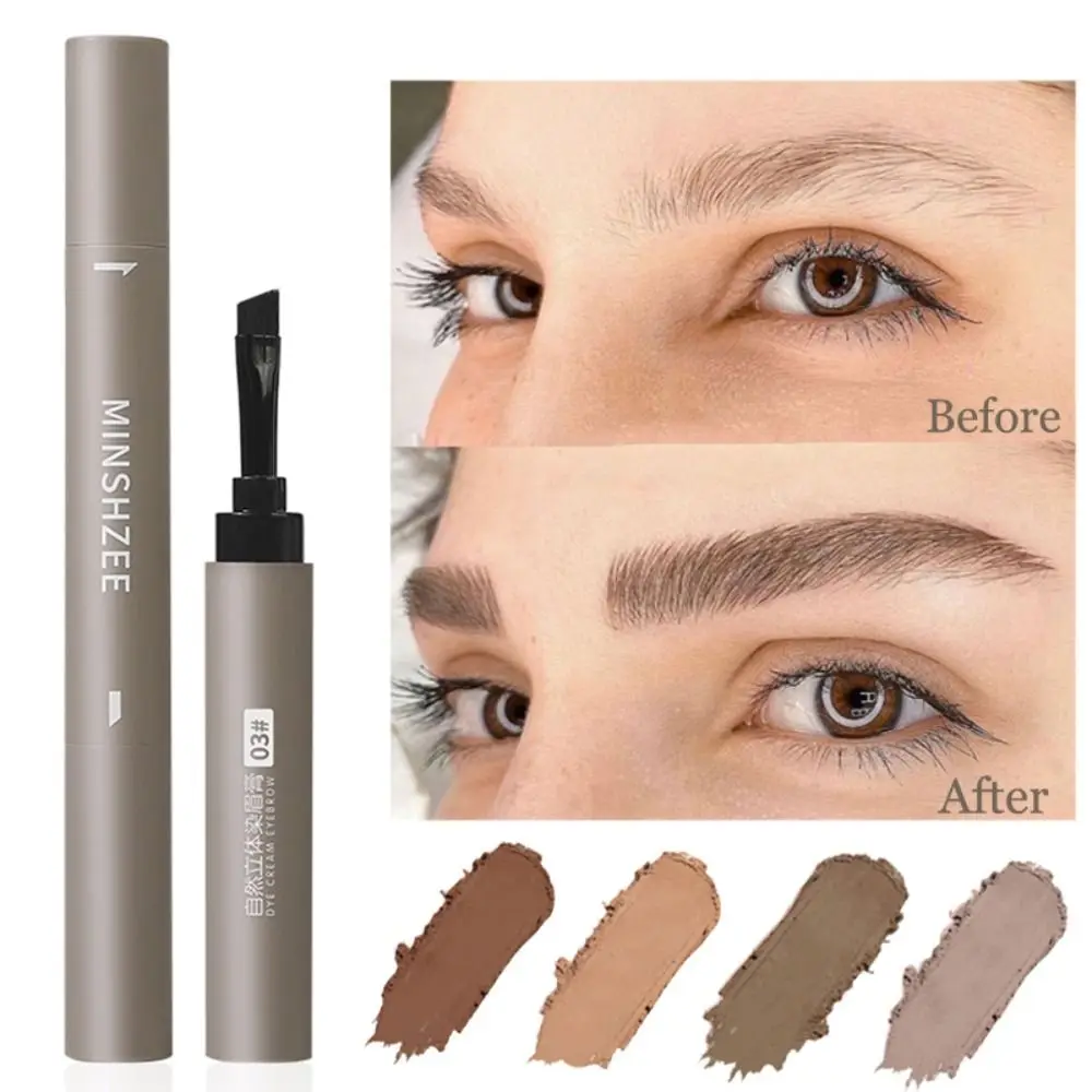 

Eyebrow Dyeing Cream Pencil Pomade Brow Gel Eyebrow Enhancer Pen Natural Long Lasting Waterproof Cosmetics Women Makeup Tool