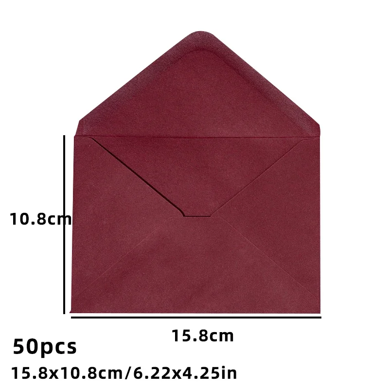 

Бумажные конверты QKX, винно-красные, 18x13 см