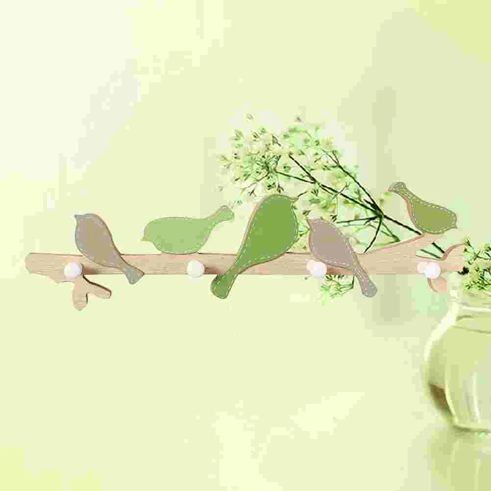 

Wall Coat Hanger Hooks Key Hook Decoration Bird Kitchenware Bathroom Hanging Hat Hangers Rustic Rack Adhesive Holder Entryway