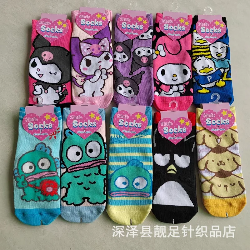 

Носки женские Короткие хлопковые с помпоном «Hello Kitty»