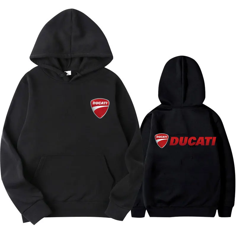 Фото Мужская и женская одежда 2026: толстовки и свитшоты DUCATI для мотоциклистов, спортивная одежда для активного отдыха, велоспорта, мотогонок, всесезонные фанатские комплекты №1
