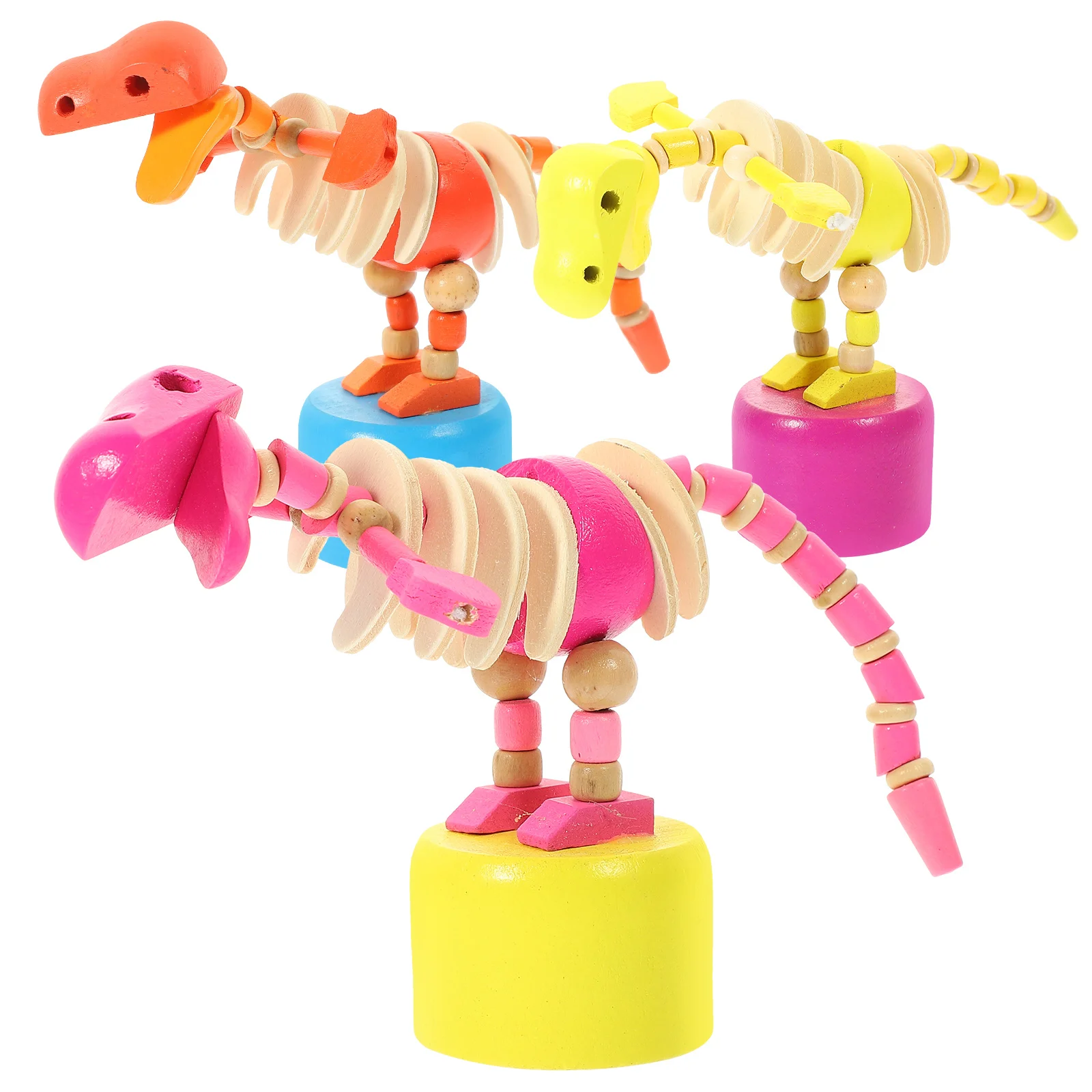 

Toyswooden Rocking Kids Push Crafts Playthingsgirls Old Yearanimal Wood Figure Desktopdecors Puppets Shaped Educational Thumb