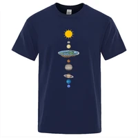 cosmic solar system planets print man t shirt oversized loose clothing regular sleeve t shirts male fashion casual tee shirt
