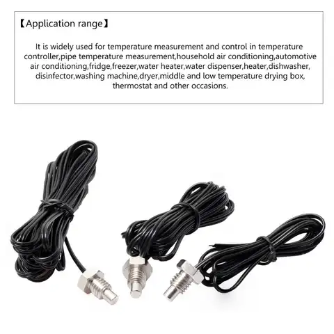 1/2/for 10k temperature sensor probe waterproof temperature sensor of the stainless steel probe 3435 NTC temperature sensor P15F expansion sensor