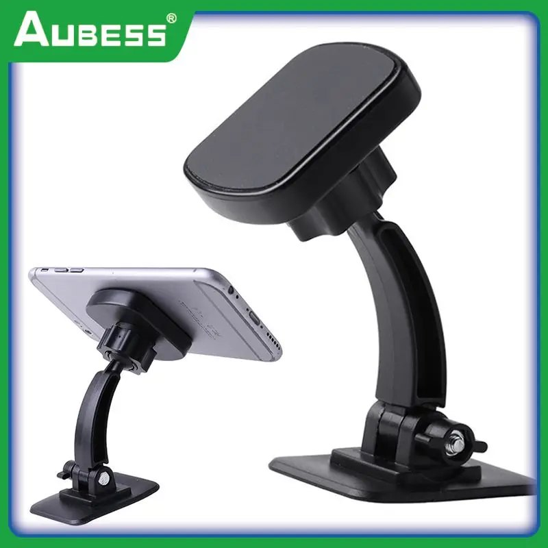 

Magnetic Car Phone Holder Universal Mobile Phone Stand Adjustable Paste Magnet Magnet Bracket 360 Degree Rotating Car Dashboard
