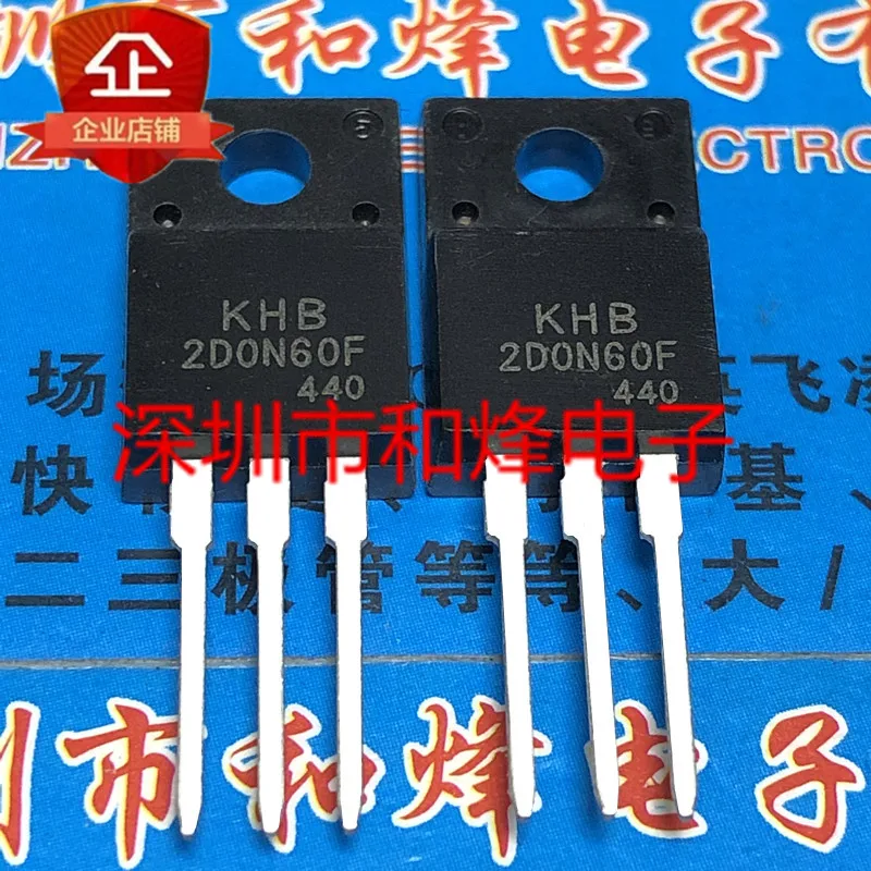 5 шт.-10 шт., KHB2D0N60F TO-220F 600 В, 2 А, новый и оригинальный товар в наличии