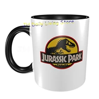 jurassic park coffee cup tea cocoa cup custom white cup customize black red pink mug unique gifts for family friend