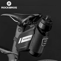 rockbros 1 5l bicycle saddle bag water repellent reflective mtb road bike water bottle pocket seatpost bag bike accessories