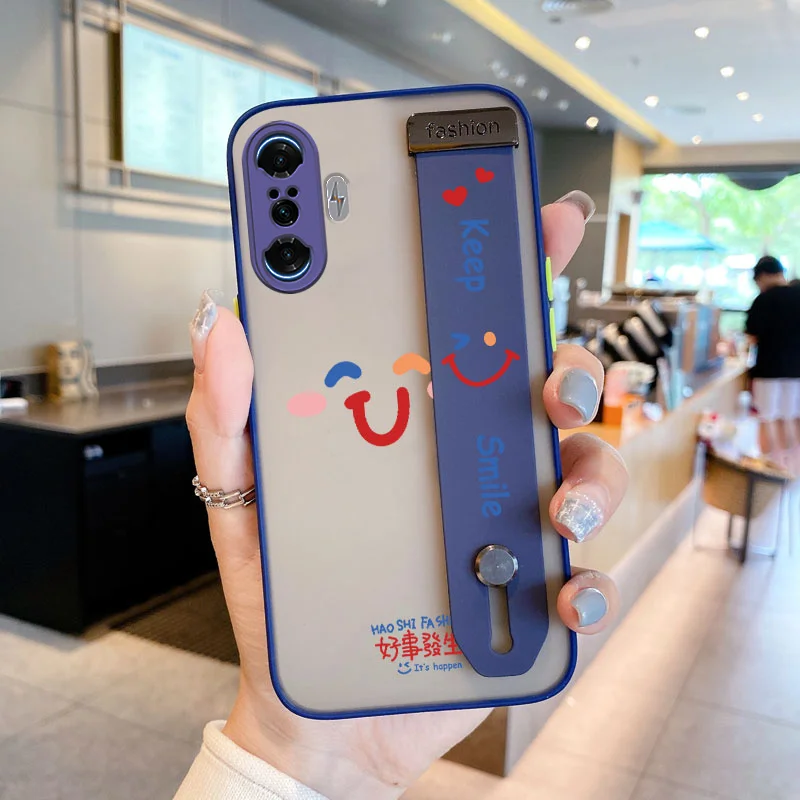 

Case for Xiaomi Poco F3 GT F4 X3 GT X4 NFC Redmi K40S K40 K50 Gaming Note 10 11 Pro China 11 Plus Simple smile Case Simple wind