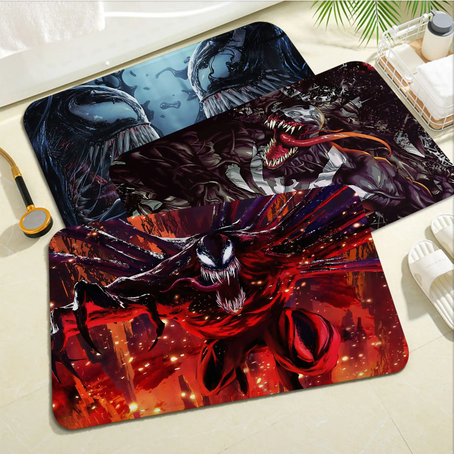 

Disney Venom Pattern Door Mat Washable Non-Slip Living Room Sofa Chairs Area Mat Kitchen Bedside Mats