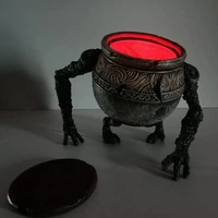elden ring pot boy statue figure resin game hobby glowing monster magic poison pot jar with lid ornament led home decor