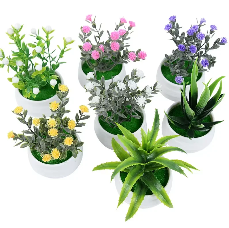 Искусственные мини-растения дисплей бонсай для дома и офиса