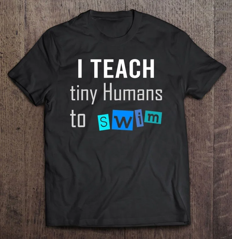 

Я учу крошечных людей плавать, яркая Футболка для плавания, мужская женская футболка, Мужская футболка, женская футболка оверсайз